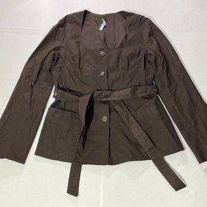 Jockey Person to Person brown chef coat uniform sz 8 NEW!